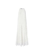 PINKO ABITO MIDI IN SANGALLO E MACRAME' BIANCO/BIANCANEVE  125