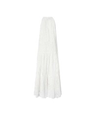 PINKO ABITO MIDI IN SANGALLO E MACRAME' BIANCO/BIANCANEVE  125