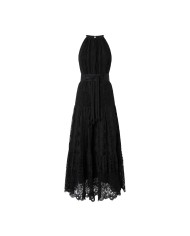 PINKO ABITO MIDI IN SANGALLO E MACRAME' NERO LIMOUSINE  125