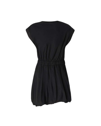 PINKO VESTITINO IN POPELINE CON INCROCIO NERO LIMOUSINE 125