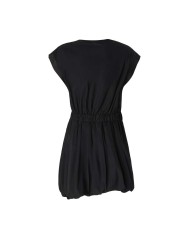 PINKO VESTITINO IN POPELINE CON INCROCIO NERO LIMOUSINE 125