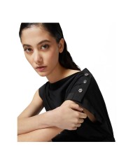 PINKO VESTITINO IN POPELINE CON INCROCIO NERO LIMOUSINE 125