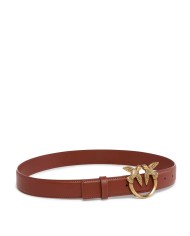 PINKO CINTURA LOVE BIRDS IN PELLE 3 CM ARABO/ANTIQUE GOLD 125