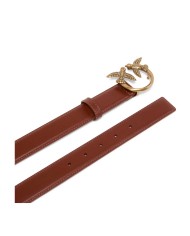 PINKO CINTURA LOVE BIRDS IN PELLE 3 CM ARABO/ANTIQUE GOLD 125