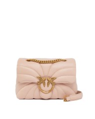 PINKO MINI BORSA LOVE BAG PUFF BUTTERFLY A TRACOLLA IN NAPPA CIPRIA/ANTIQUE GOLD 125