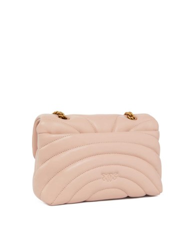 PINKO MINI BORSA LOVE BAG PUFF BUTTERFLY A TRACOLLA IN NAPPA CIPRIA/ANTIQUE GOLD 125
