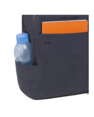PIQUADRO ZAINO UOMO BACKPACK BLACK SQUARE IN PELLE PORTA PC 14" BLU CA3214B3 CO