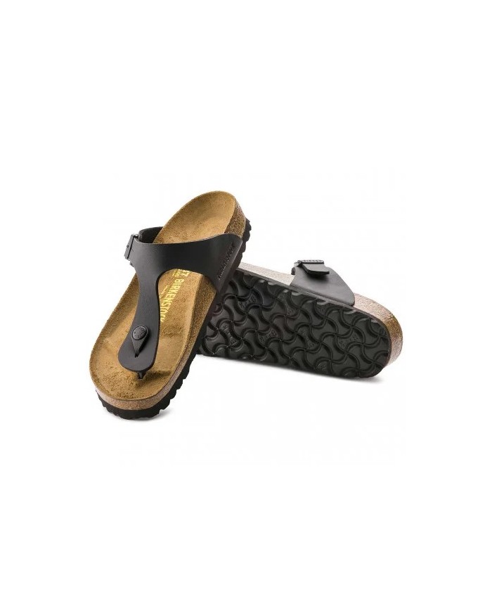 BIRKENSTOCK SANDALO INFRADITO UNISEX GIZEH BLACK BIRKO 043691