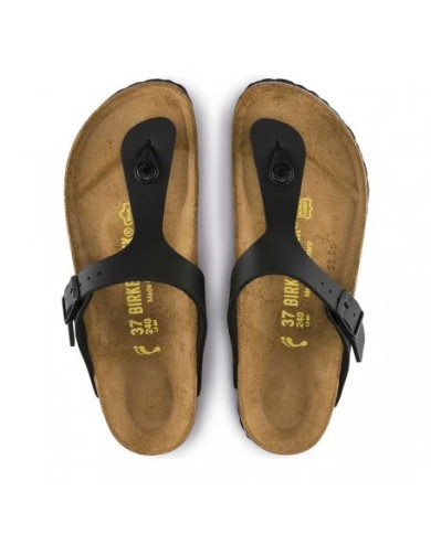 BIRKENSTOCK SANDALO INFRADITO UNISEX GIZEH BLACK BIRKO 043691