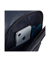 PIQUADRO ZAINO UOMO BACKPACK SMALL IN PELLE MODUS PORTA PC 14" E IPAD BLU CA3214MOS CO