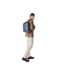 PIQUADRO ZAINO UOMO BACKPACK SMALL IN PELLE MODUS PORTA PC 14" E IPAD BLU CA3214MOS CO