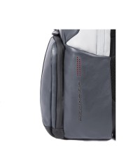 PIQUADRO ZAINO UOMO BACKPACK SMALL IN PELLE URBAN PORTA PC 14" E IPAD GRIGIO NERO CA3214UB00 CO