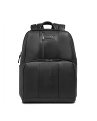 PIQUADRO ZAINO UOMO BACKPACK SMALL IN PELLE URBAN PORTA PC 14" E IPAD NERO CA3214UB00 CO