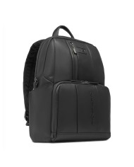 PIQUADRO ZAINO UOMO BACKPACK SMALL IN PELLE URBAN PORTA PC 14" E IPAD NERO CA3214UB00 CO