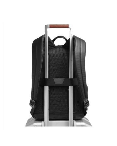 PIQUADRO ZAINO UOMO BACKPACK SMALL IN PELLE URBAN PORTA PC 14" E IPAD NERO CA3214UB00 CO