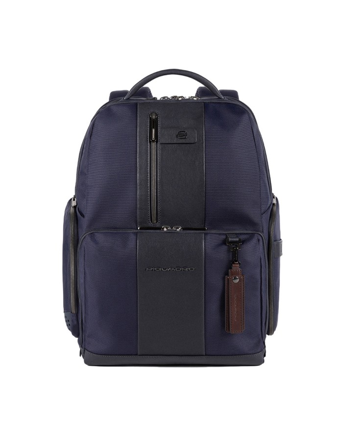PIQUADRO ZAINO UOMO BACKPACK BRIEF CHECK FAST PORTA PC 15,6" BLU CA4439BR2BM CO