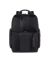 PIQUADRO ZAINO UOMO BACKPACK BRIEF CHECK FAST PORTA PC 15,6" NERO CA4439BR2BM CO