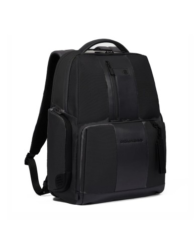 PIQUADRO ZAINO UOMO BACKPACK BRIEF FAST CHEK PORTA PC 15,6" NERO CA4532BR2 CO