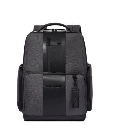 PIQUADRO ZAINO UOMO BACKPACK BRIEF FAST CHEK PORTA PC 15,6" GRIGIO CA4532BR2 CO