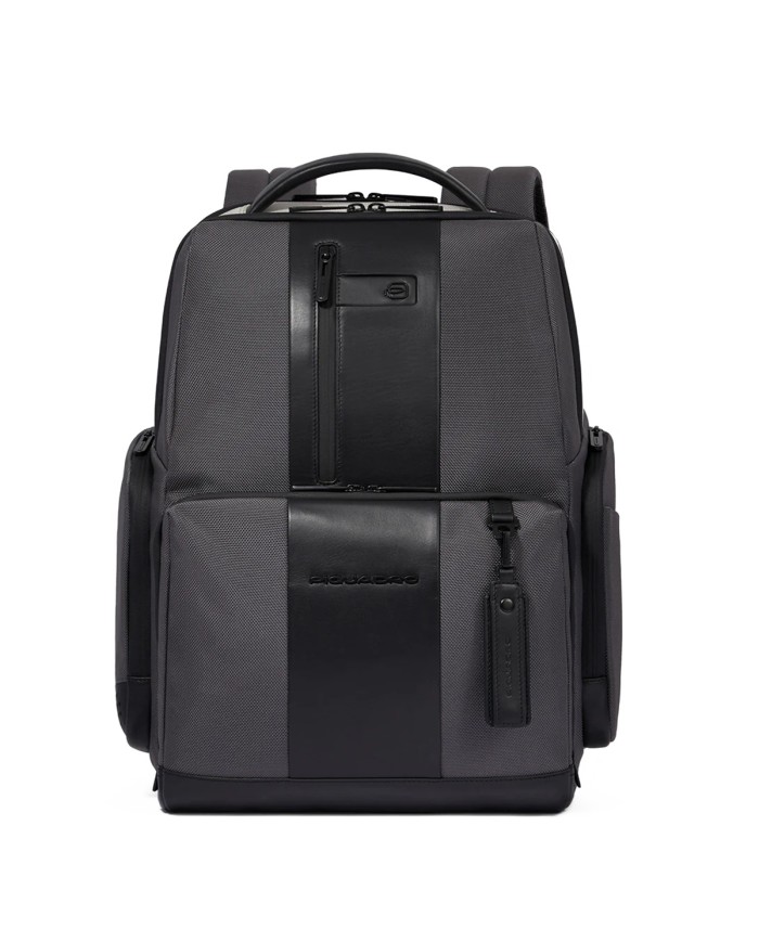 PIQUADRO ZAINO UOMO BACKPACK BRIEF FAST CHEK PORTA PC 15,6" GRIGIO CA4532BR2 CO