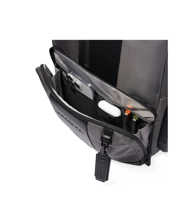 PIQUADRO ZAINO UOMO BACKPACK BRIEF FAST CHEK PORTA PC 15,6" GRIGIO CA4532BR2 CO