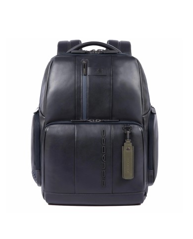 PIQUADRO ZAINO UOMO BACKPACK URBAN PELLE FAST CHEK PORTA PC 15,6" GRIGIO CA4532UB00 CO
