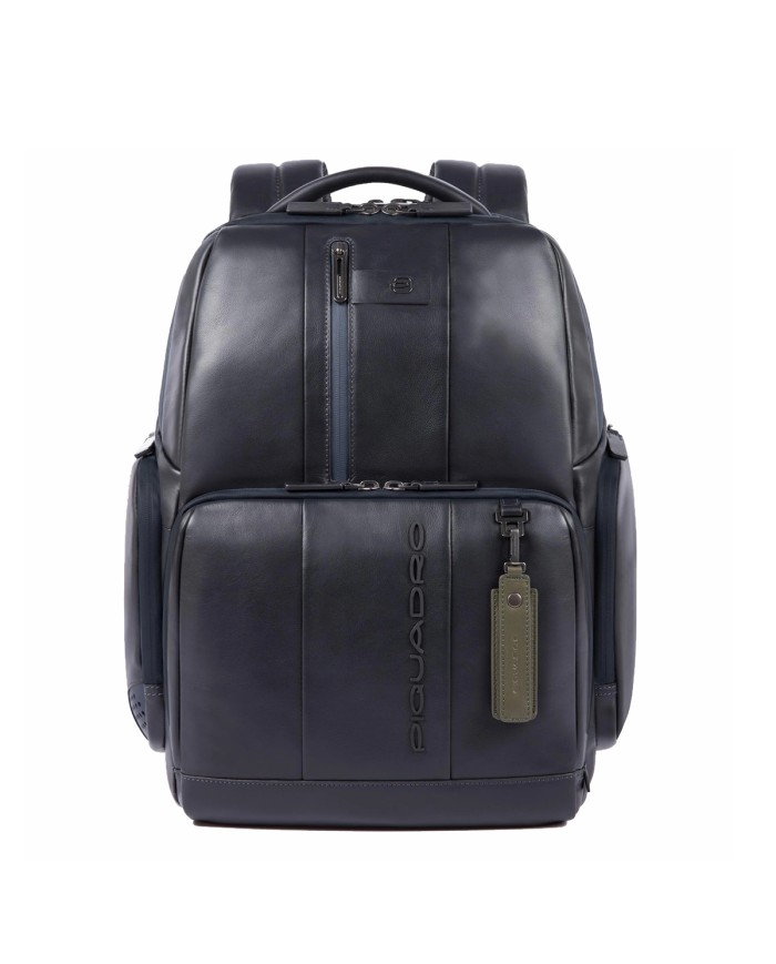 PIQUADRO ZAINO UOMO BACKPACK URBAN PELLE FAST CHEK PORTA PC 15,6" GRIGIO CA4532UB00 CO