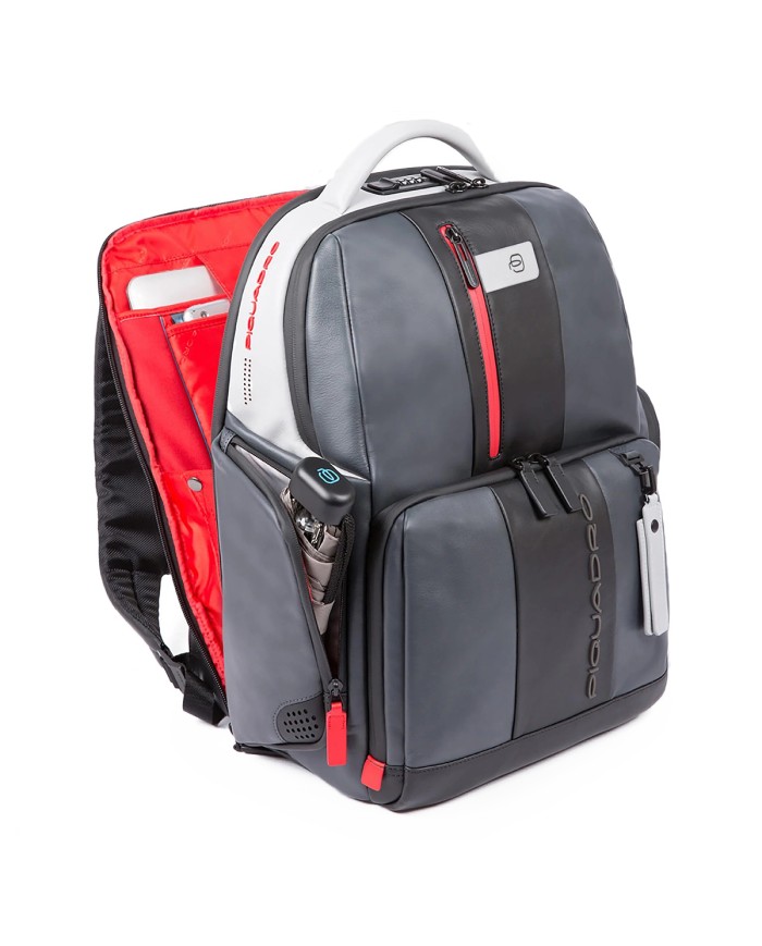 PIQUADRO ZAINO UOMO BACKPACK URBAN FAST CHEK PORTA PC 15,6" E IPAD GRIGIO NERO CA4550BR2 CO