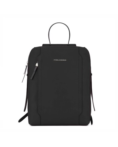 PIQUADRO ZAINO DONNA BACKPACK CIRCLE IN PELLE PORTA PC 14" E IPAD GIALLO NERO CA4576W92 CO