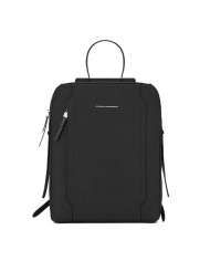 PIQUADRO ZAINO DONNA BACKPACK CIRCLE IN PELLE PORTA PC 14" E IPAD GIALLO NERO CA4576W92 CO