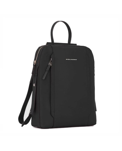 PIQUADRO ZAINO DONNA BACKPACK CIRCLE IN PELLE PORTA PC 14" E IPAD GIALLO NERO CA4576W92 CO