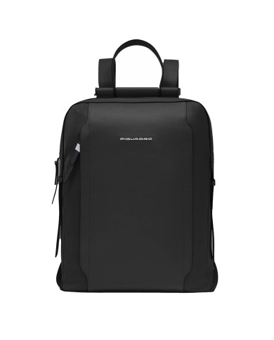 PIQUADRO ZAINO DONNA BACKPACK CIRCLE IN PELLE E TESSUTO PORTA PC 14" NERO CA4576W92T CO