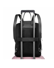 PIQUADRO ZAINO DONNA BACKPACK CIRCLE IN PELLE E TESSUTO PORTA PC 14" NERO CA4576W92T CO
