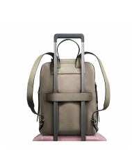 PIQUADRO ZAINO DONNA BACKPACK CIRCLE IN PELLE E TESSUTO PORTA PC 14" BEIGE CA4576W92T CO