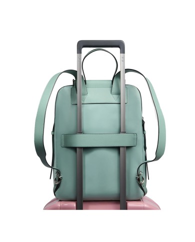 PIQUADRO ZAINO DONNA BACKPACK CIRCLE IN PELLE E TESSUTO PORTA PC 14" VERDE CA4576W92T CO