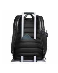 PIQUADRO ZAINO UOMO BACKPACK BLUE SQUARE IN PELLE PORTA PC 15,6" NERO CA4762B2 CO