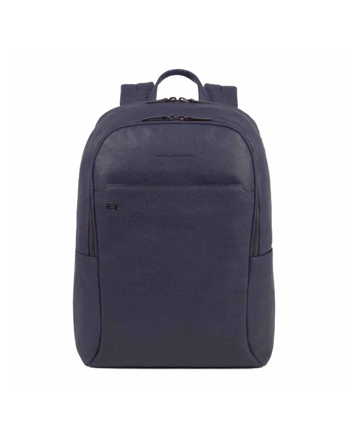 PIQUADRO ZAINO UOMO BACKPACK BLACK SQUARE IN PELLE PORTA PC 15,6" BLU CA4762B3 CO