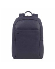 PIQUADRO ZAINO UOMO BACKPACK BLACK SQUARE IN PELLE PORTA PC 15,6" BLU CA4762B3 CO