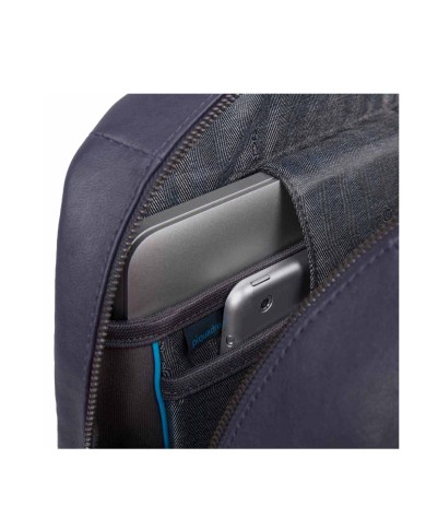 PIQUADRO ZAINO UOMO BACKPACK BLACK SQUARE IN PELLE PORTA PC 15,6" BLU CA4762B3 CO