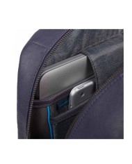 PIQUADRO ZAINO UOMO BACKPACK BLACK SQUARE IN PELLE PORTA PC 15,6" BLU CA4762B3 CO