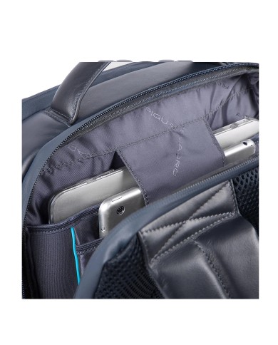 PIQUADRO ZAINO UOMO BACKPACK URBAN IN PELLE PORTA PC 15,6" E IPAD BLU CA4818UB00 CO