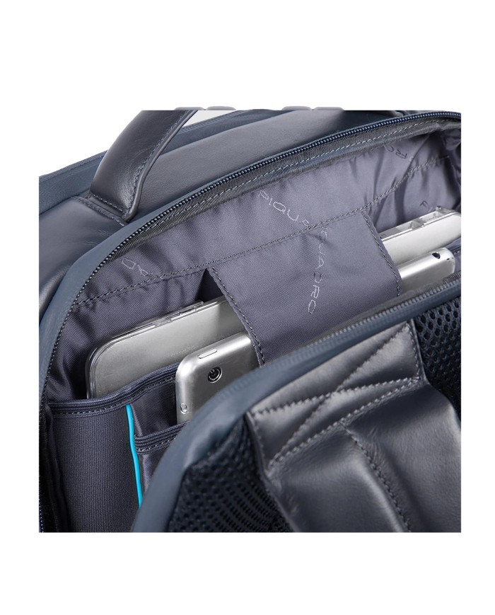 PIQUADRO ZAINO UOMO BACKPACK URBAN IN PELLE PORTA PC 15,6" E IPAD BLU CA4818UB00 CO