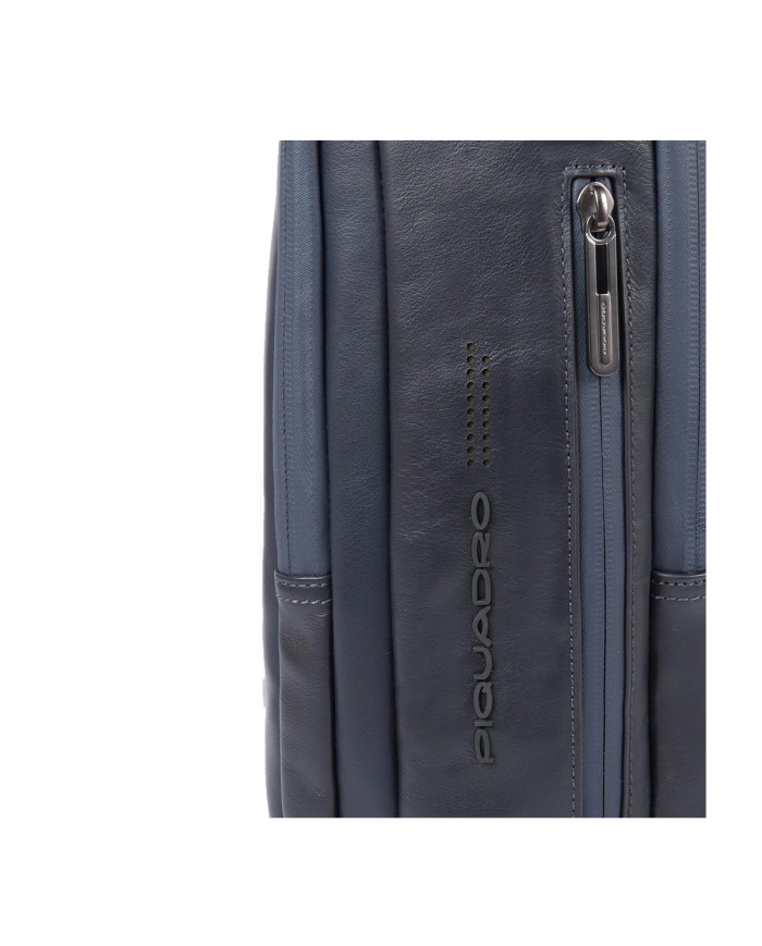 PIQUADRO ZAINO UOMO BACKPACK URBAN IN PELLE PORTA PC 15,6" E IPAD BLU CA4818UB00 CO