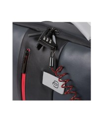 PIQUADRO ZAINO UOMO BACKPACK URBAN IN PELLE PORTA PC 15,6" E IPAD GRIGIO NERO CA4818UB00 CO