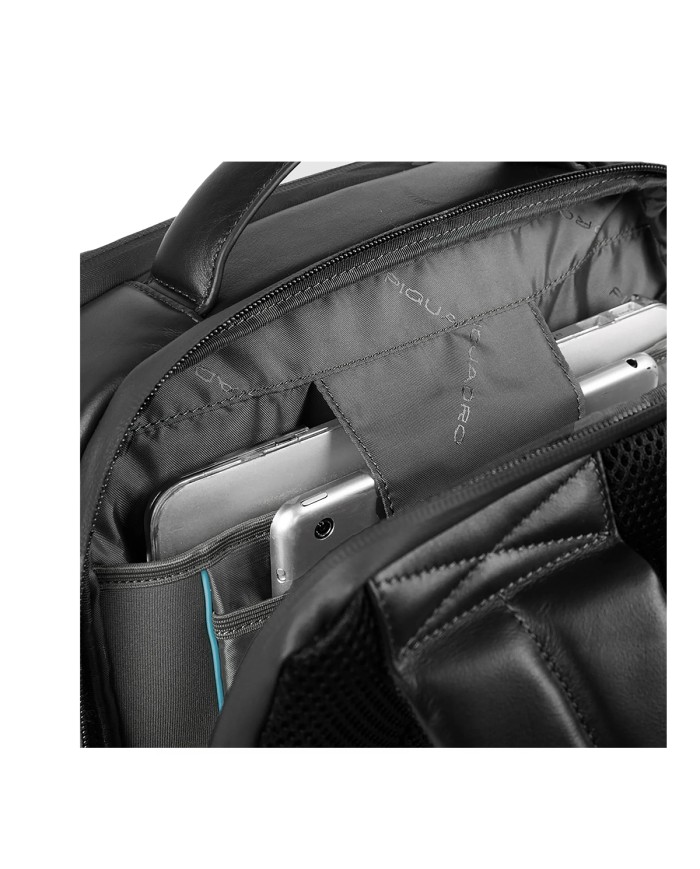 PIQUADRO ZAINO UOMO BACKPACK URBAN IN PELLE PORTA PC 15,6" E IPAD NERO CA4818UB00 CO