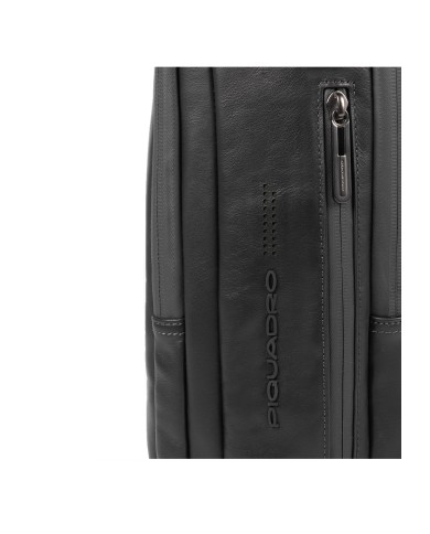 PIQUADRO ZAINO UOMO BACKPACK URBAN IN PELLE PORTA PC 15,6" E IPAD NERO CA4818UB00 CO