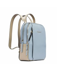 PIQUADRO ZAINO DONNA BACKPACK CIRCLE IN PELLE PORTA IPAD 12,9" AZZURRO BEIGE CA5566W92 CO