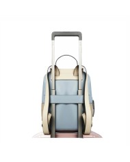 PIQUADRO ZAINO DONNA BACKPACK CIRCLE IN PELLE PORTA IPAD 12,9" AZZURRO BEIGE CA5566W92 CO