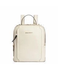 PIQUADRO ZAINO DONNA BACKPACK CIRCLE IN PELLE PORTA IPAD 12,9" BIANCO CA5566W92 CO