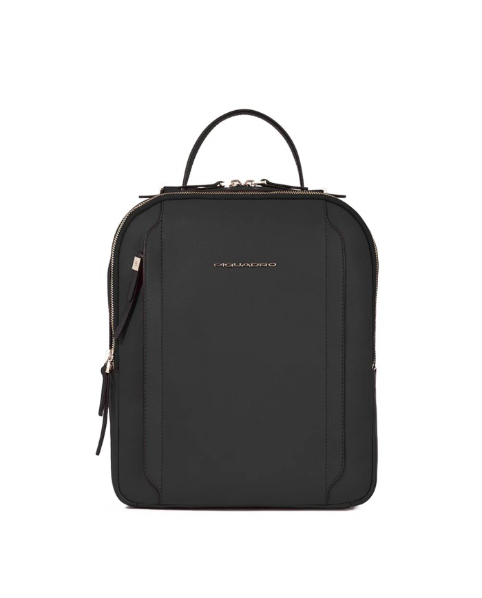 PIQUADRO ZAINO DONNA BACKPACK CIRCLE IN PELLE PORTA IPAD 12,9" NERO CA5566W92 CO